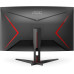 Gaming Monitor AOC CQ32G2SE/BK Curved QHD 2K 2560x1440, 165Hz 1ms